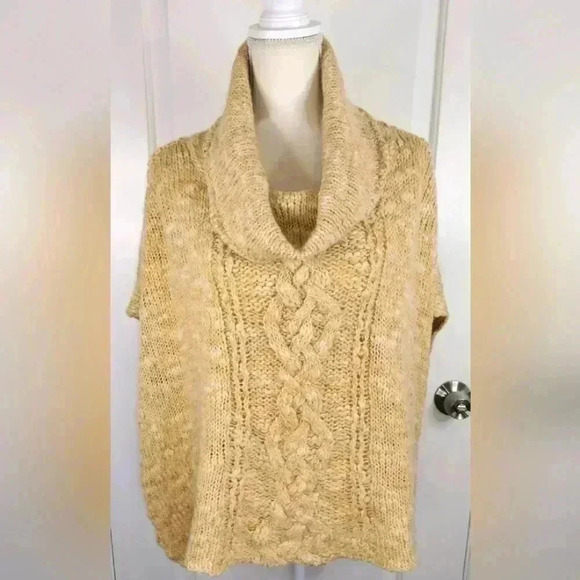 Free People pullover Cowl‎ Neck Sweater Poncho size small - Picture 1 of 6